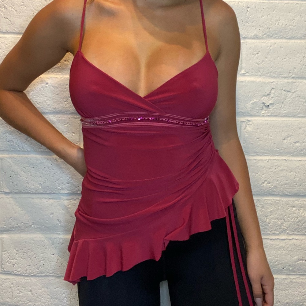 Y2K RUCHED SIDE CAMI